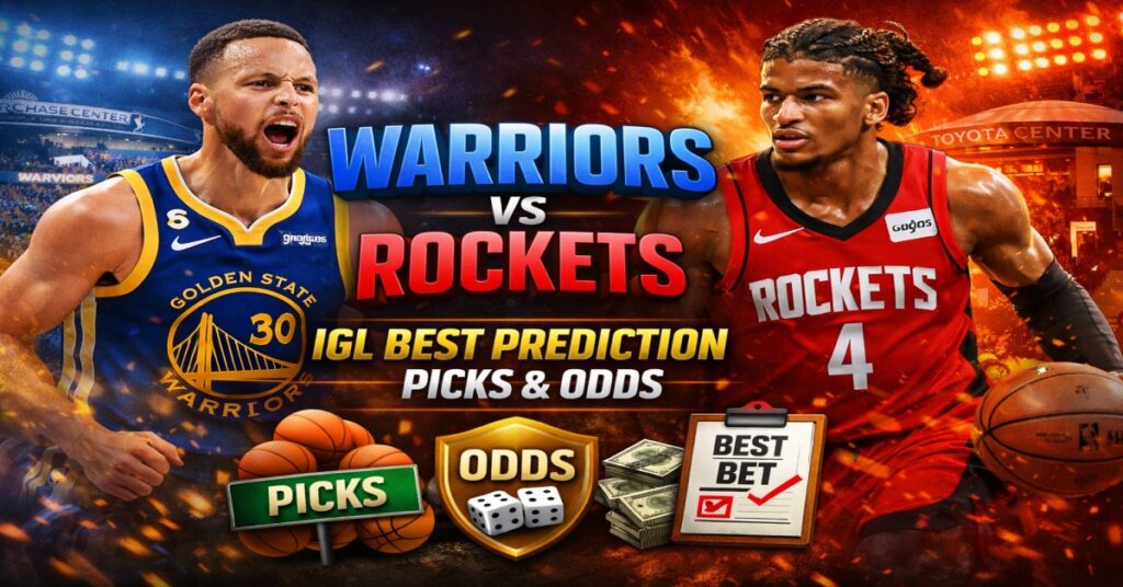 Golden State Warriors vs Houston Rockets odds and best betting tips for NBA game from IGL.