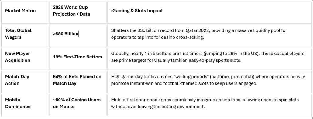 a breakdown of the macro betting statistics for FIFA 2026